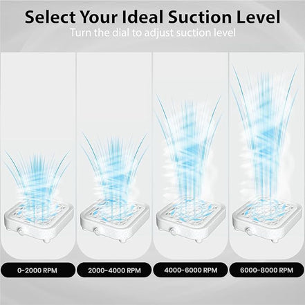 Hamara Nail Dust Collector With 8000 RPM Suction Power